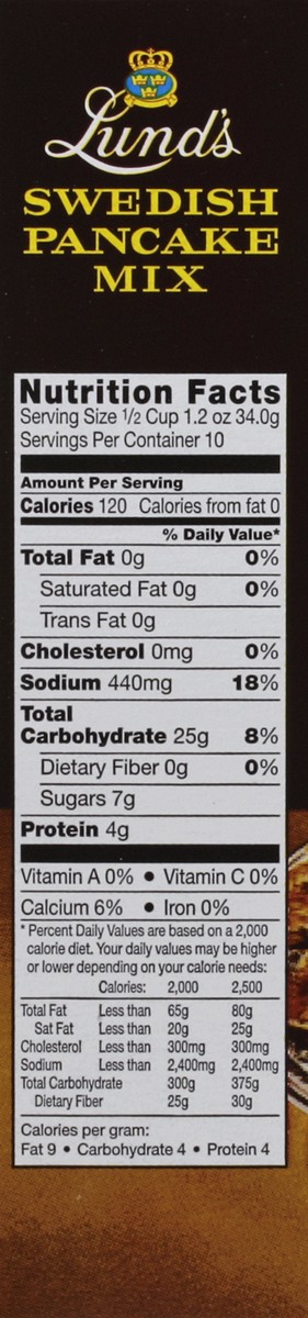 slide 2 of 4, Lund's Swedish Pancake Mix 12 oz, 12 oz