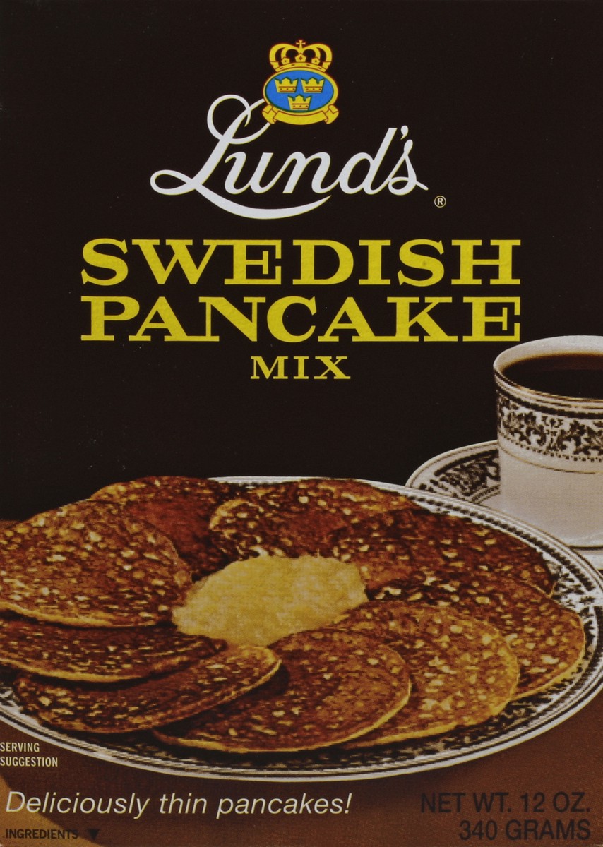 slide 4 of 4, Lund's Swedish Pancake Mix 12 oz, 12 oz