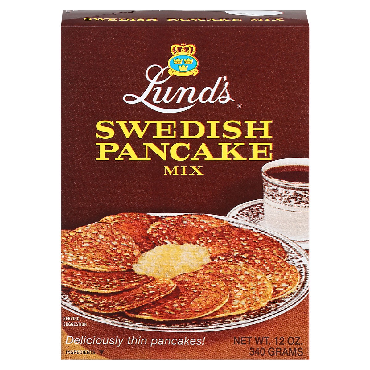 slide 1 of 4, Lund's Swedish Pancake Mix 12 oz, 12 oz