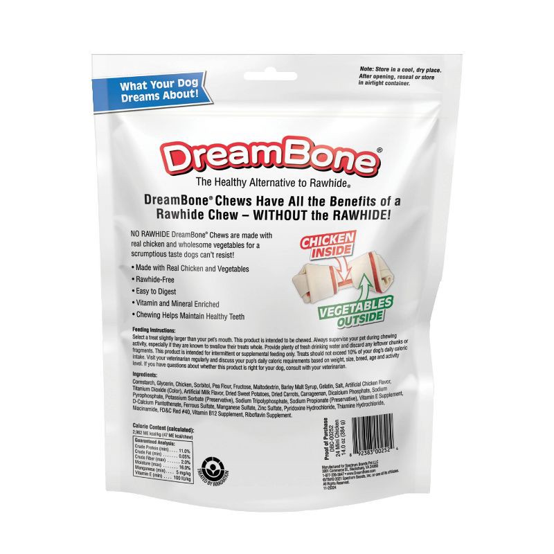 slide 3 of 4, DreamBone Mini Bones with Chicken and Vegetable Flavor Dog Treats - 24ct, 24 ct