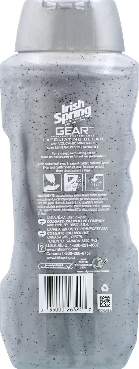 slide 2 of 6, Irish Spring Body Wash Gear Exfoliating Clean, 18 fl oz