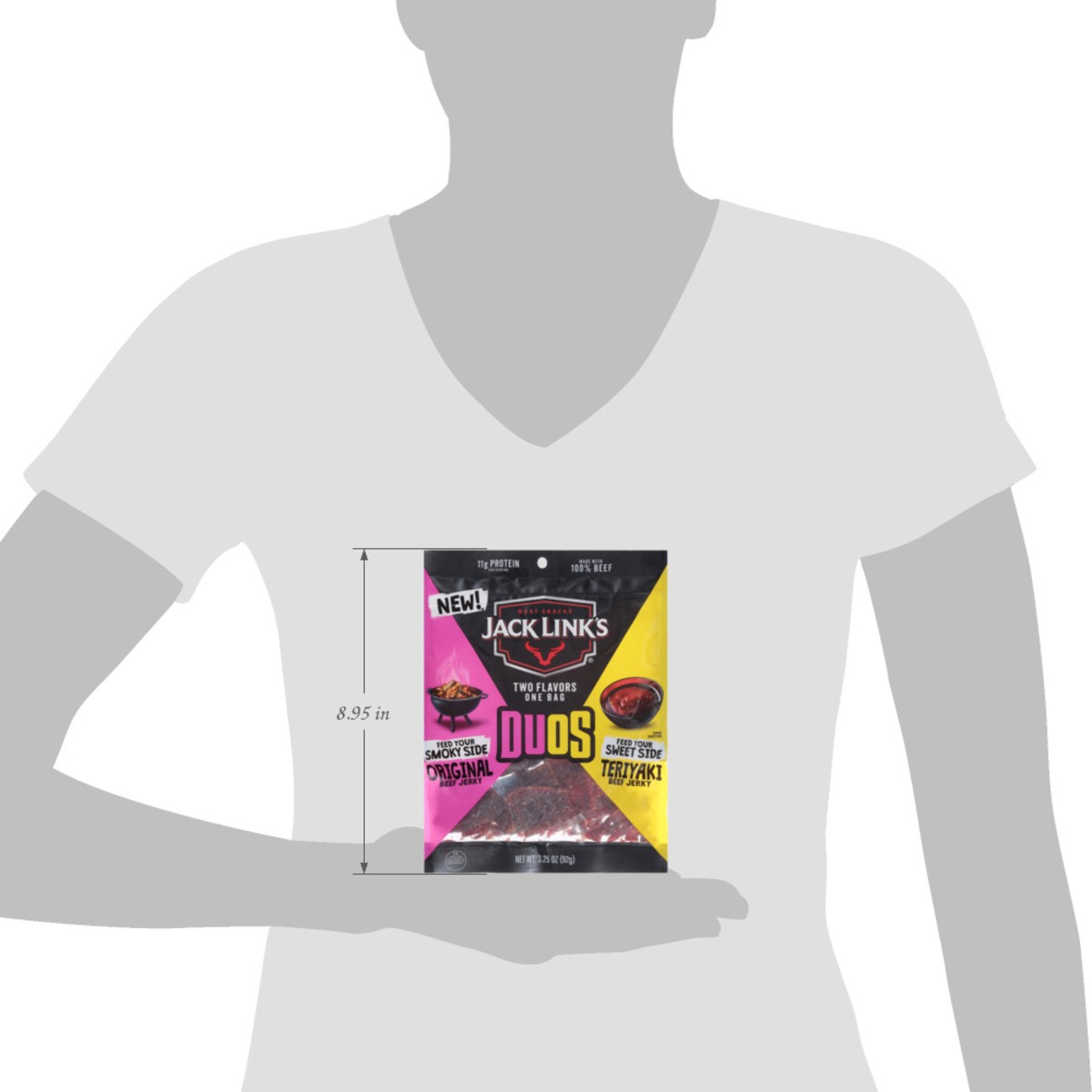 slide 9 of 14, Jack Link's Duos Original/Teriyaki Beef Jerky 3.25 oz, 3.25 oz