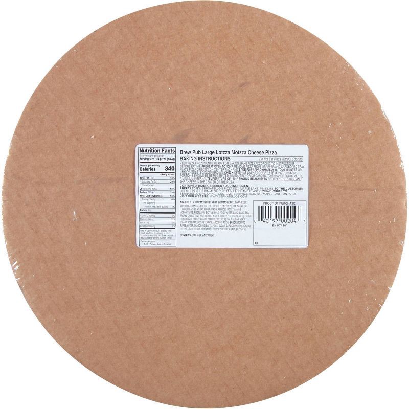 slide 3 of 3, Brew Pub Lotzza Motzza Cheese Frozen Pizza - 20oz, 21.75 oz