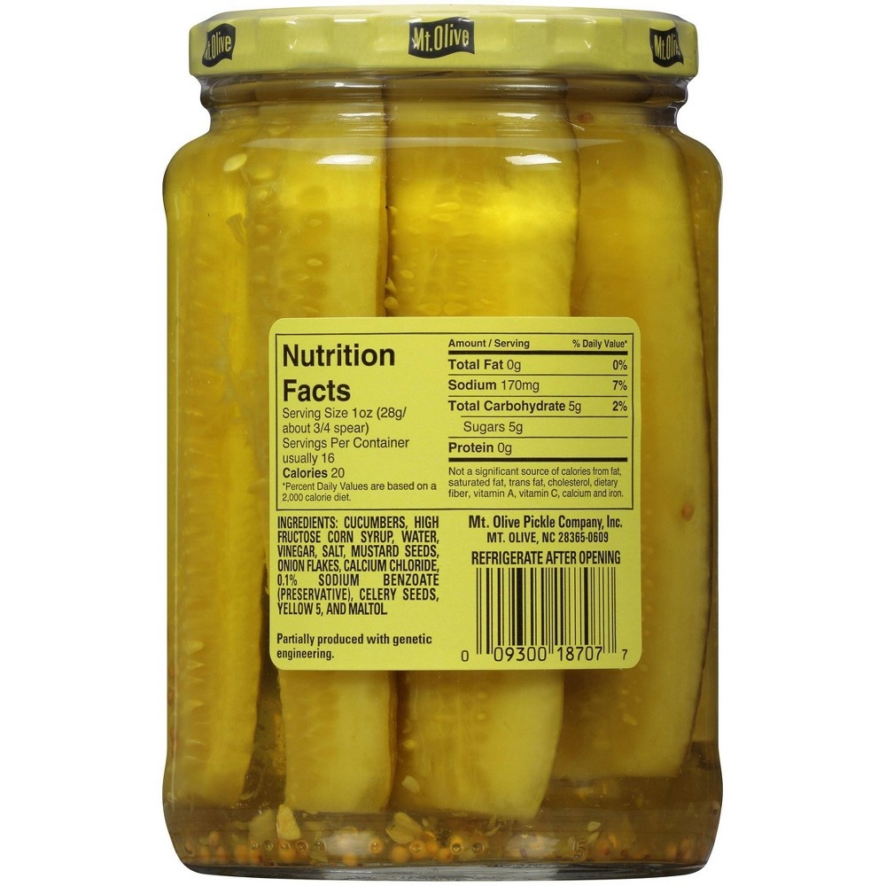 slide 2 of 4, Mt. Olive Bread & Butter Pickles, 24 oz