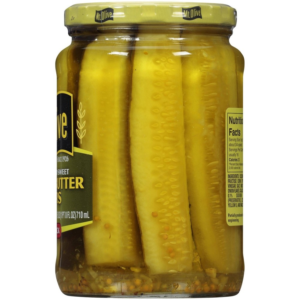 slide 3 of 4, Mt. Olive Bread & Butter Pickles, 24 oz