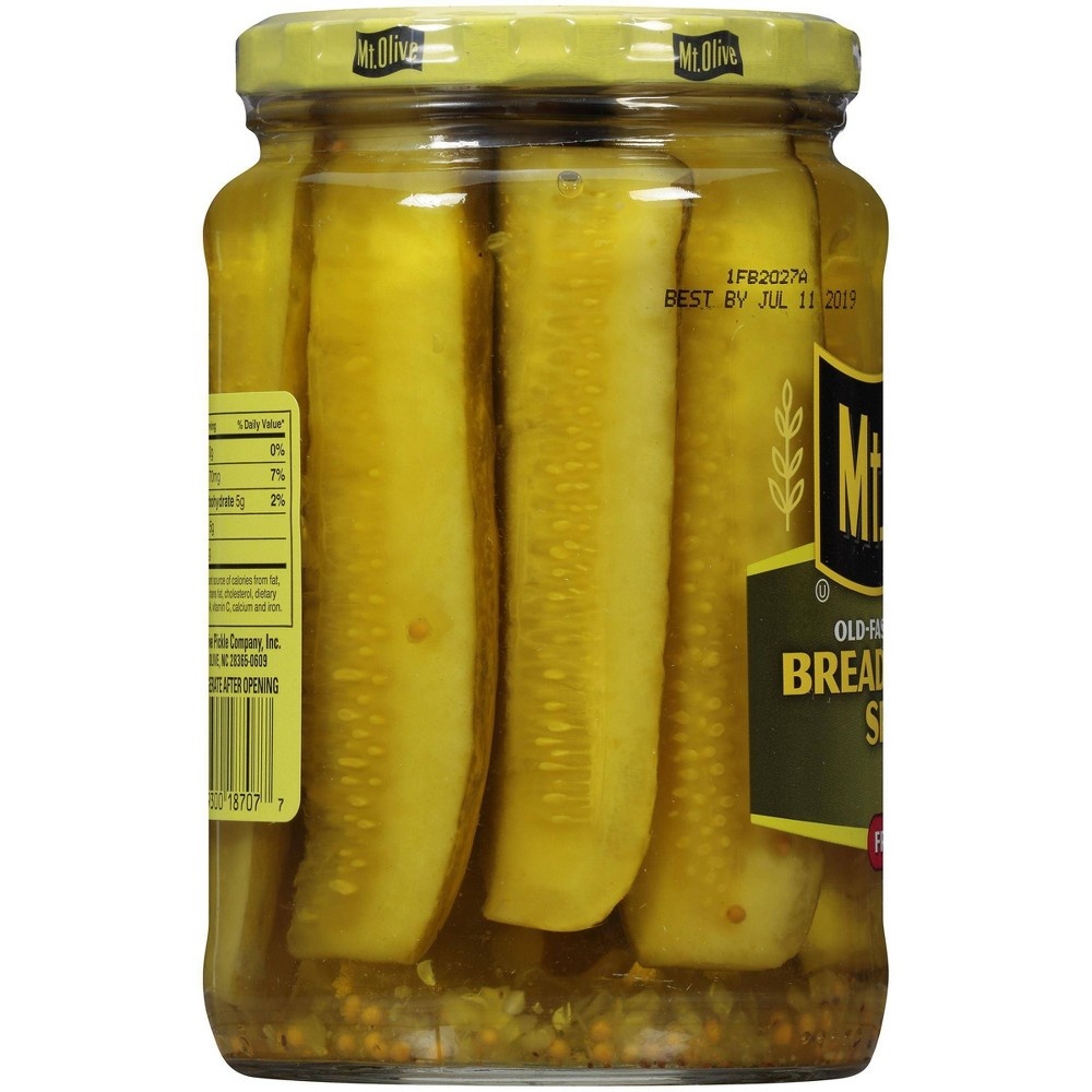 slide 4 of 4, Mt. Olive Bread & Butter Pickles, 24 oz