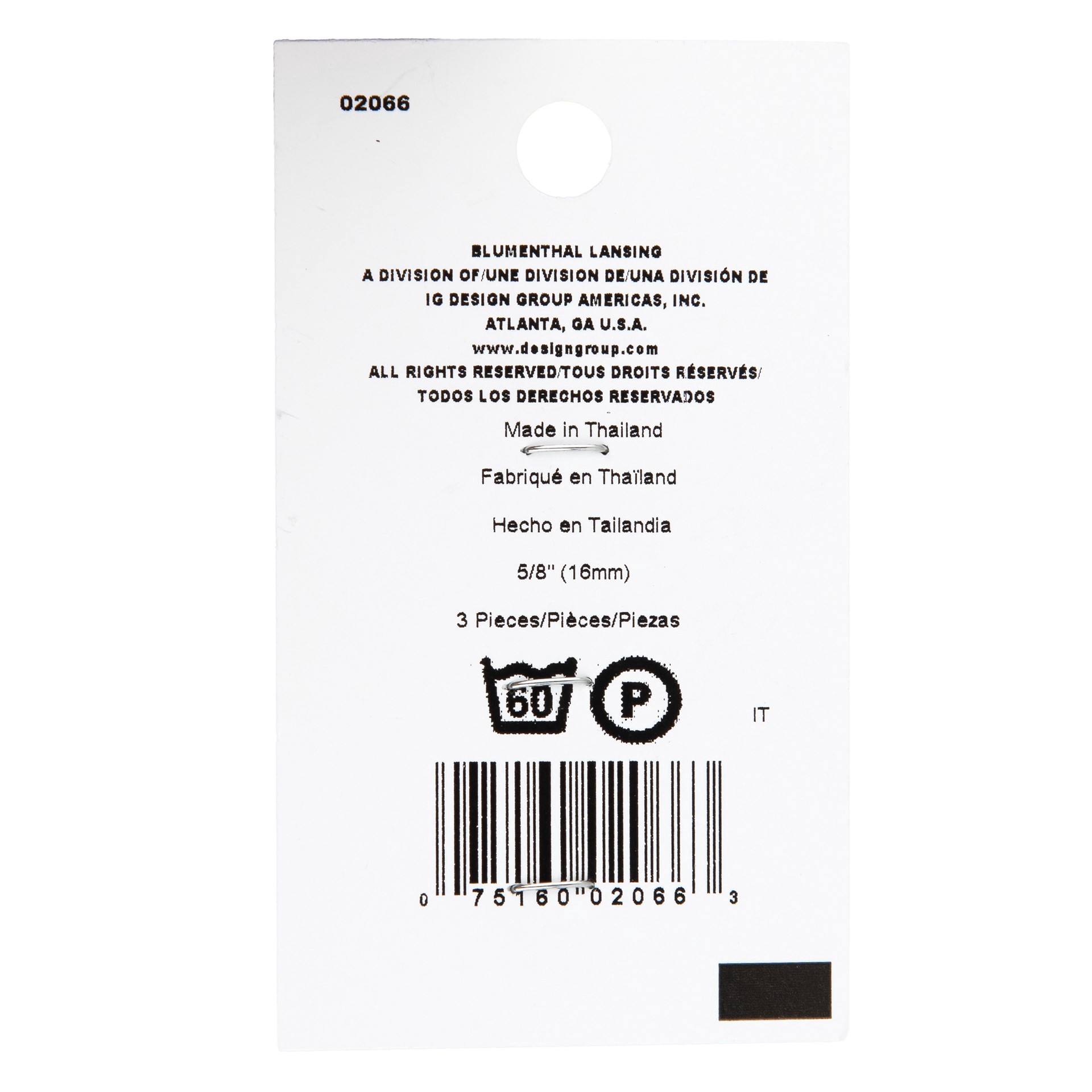 slide 2 of 3, Blumenthal Lansing Lamode 5/8" Black Domed Shank Buttons, 3ct., 3 ct
