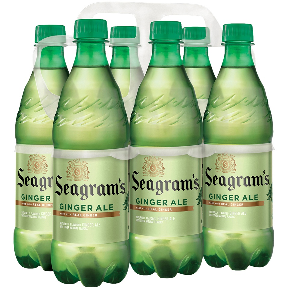 slide 2 of 2, Seagram's Seagrams Ginger Ale Bottles, 16.9 fl oz, 6 Pack, 6 ct; 16.9 fl oz