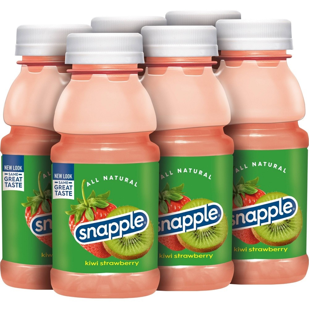 slide 4 of 6, Snapple Kiwi Strawberry Juice Drink - 6pk/8 fl oz Bottles, 6 ct; 8 fl oz