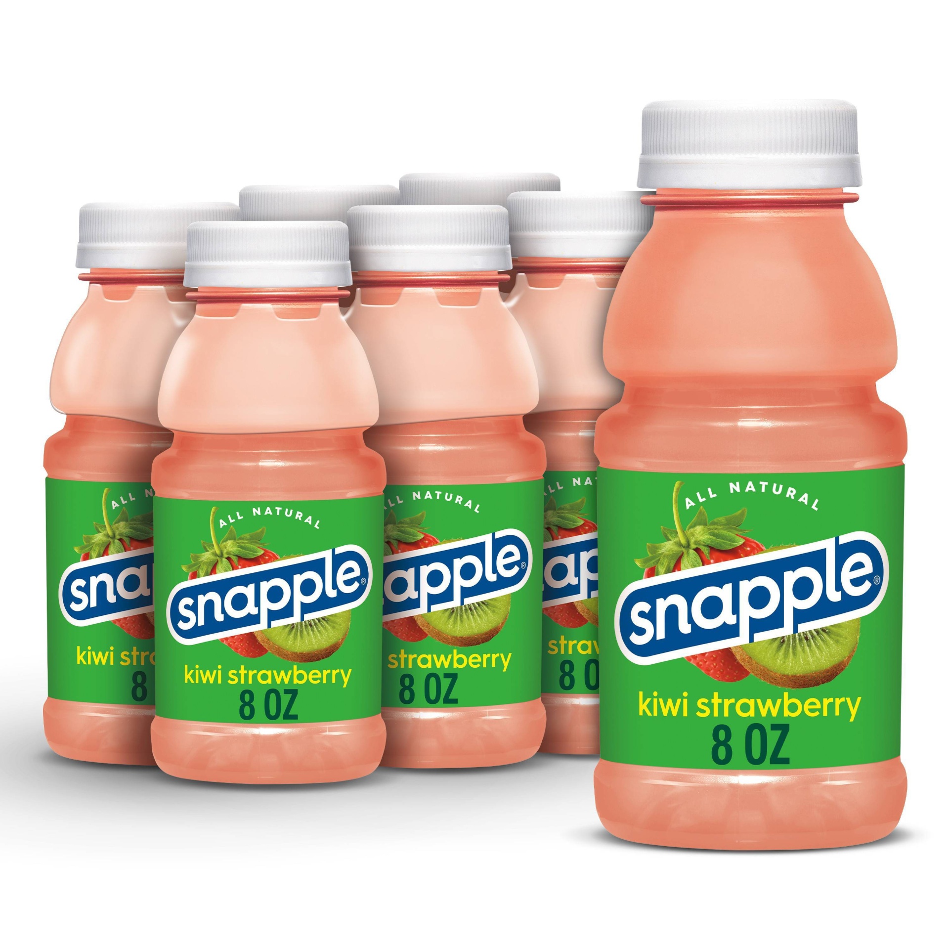 slide 1 of 6, Snapple Kiwi Strawberry Juice Drink - 6pk/8 fl oz Bottles, 6 ct; 8 fl oz