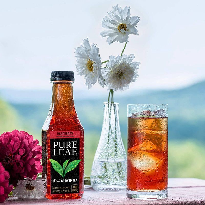 slide 4 of 4, PURE LEAF RTD Pure Leaf Raspberry Iced Tea - 18.5 fl oz Bottle, 18.5 fl oz