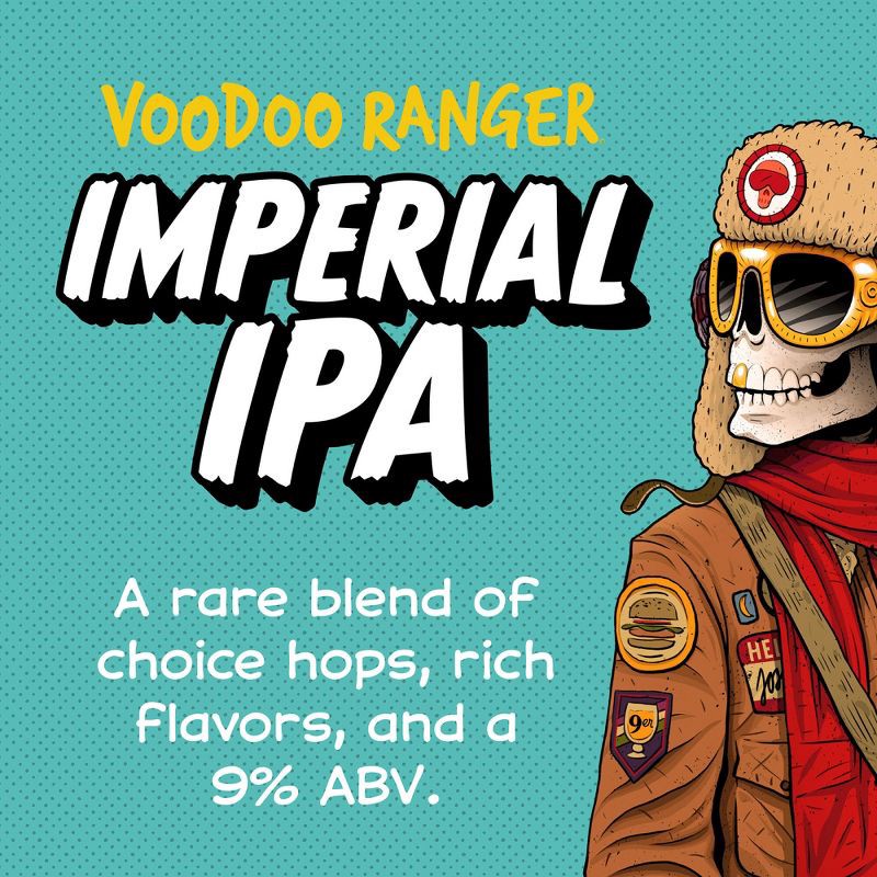 slide 3 of 11, New Belgium Voodoo Ranger Imperial IPA Beer - 6pk/12 fl oz Bottles, 6 ct; 12 fl oz
