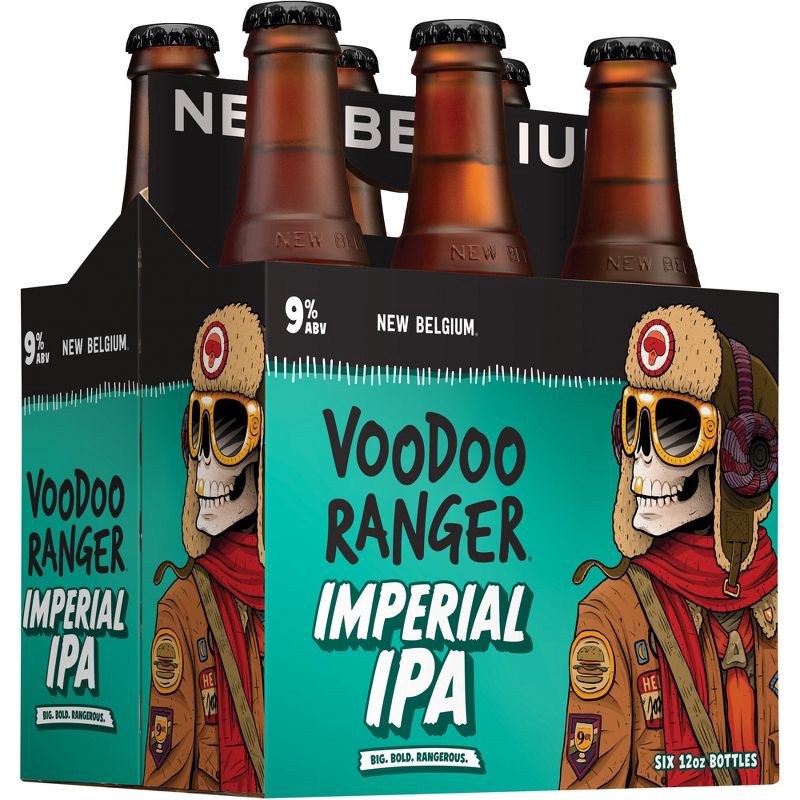 slide 9 of 11, New Belgium Voodoo Ranger Imperial IPA Beer - 6pk/12 fl oz Bottles, 6 ct; 12 fl oz