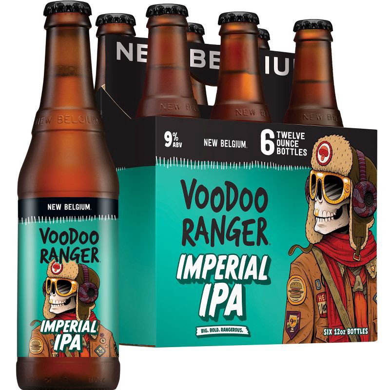 slide 1 of 11, New Belgium Voodoo Ranger Imperial IPA Beer - 6pk/12 fl oz Bottles, 6 ct; 12 fl oz