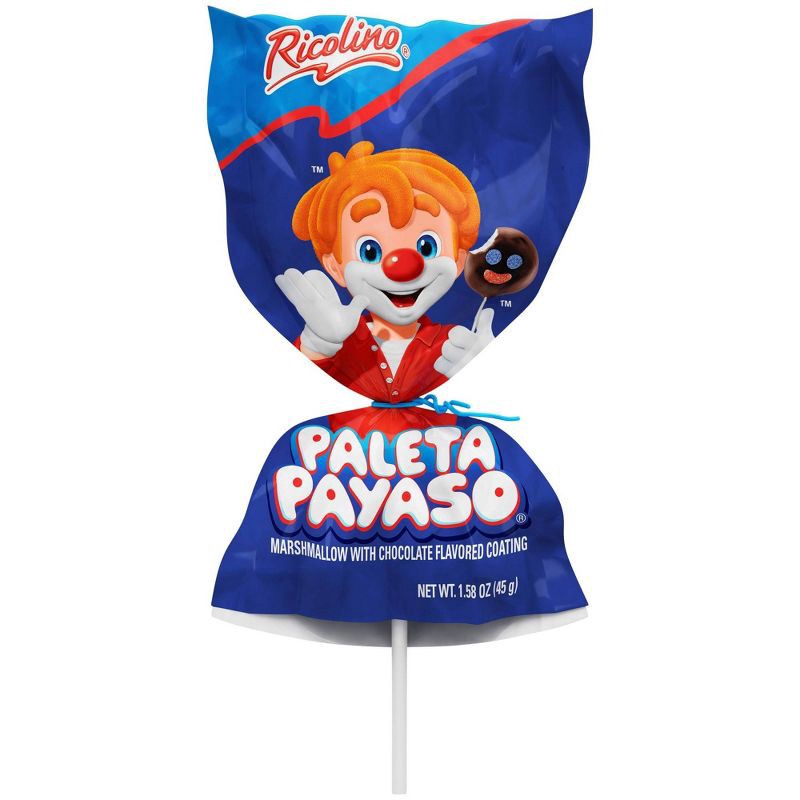 slide 3 of 4, Ricolino Paleta Payaso Candy Marshmallow Lollipops - 10ct, 10 ct