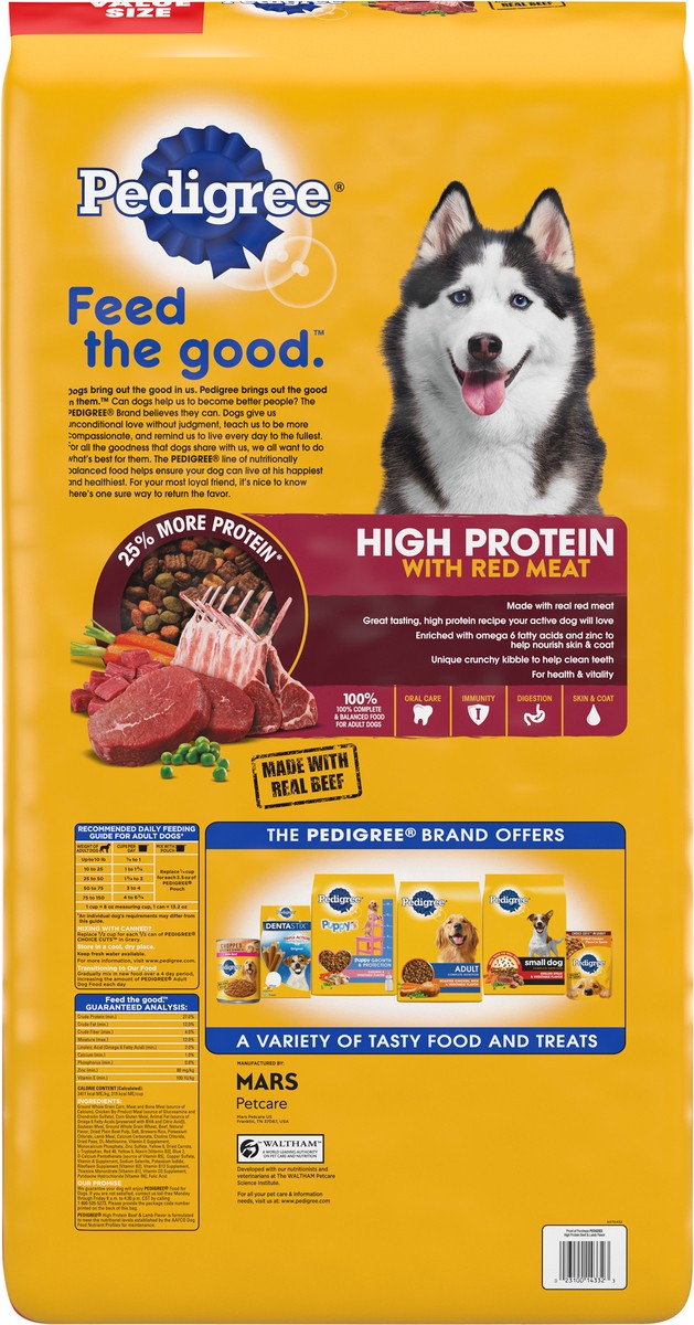 Pedigree high protein dog 2024 food