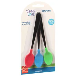 Tippy Toes 6+ Months Soft Tip Spoons 3 Each