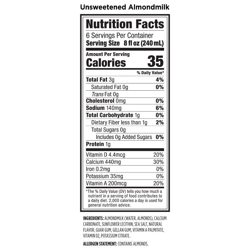 slide 2 of 9, Califia Farms Unsweetened Almond Milk - 48 fl oz, 48 fl oz