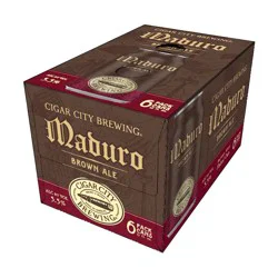 Cigar City Brewing Cigar City Maduro Brown Ale Beer - 6pk/12 fl oz Cans