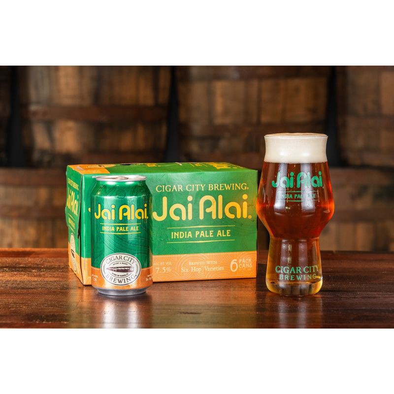 slide 4 of 6, Cigar City Brewing Cigar City Jai Alai IPA Beer - 6pk/12 fl oz Cans, 6 ct; 12 fl oz