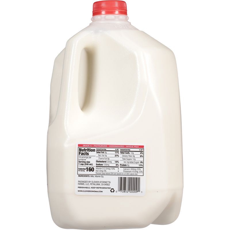 slide 5 of 5, Clover Sonoma Vitamin D Milk - 1gal, 1 gal