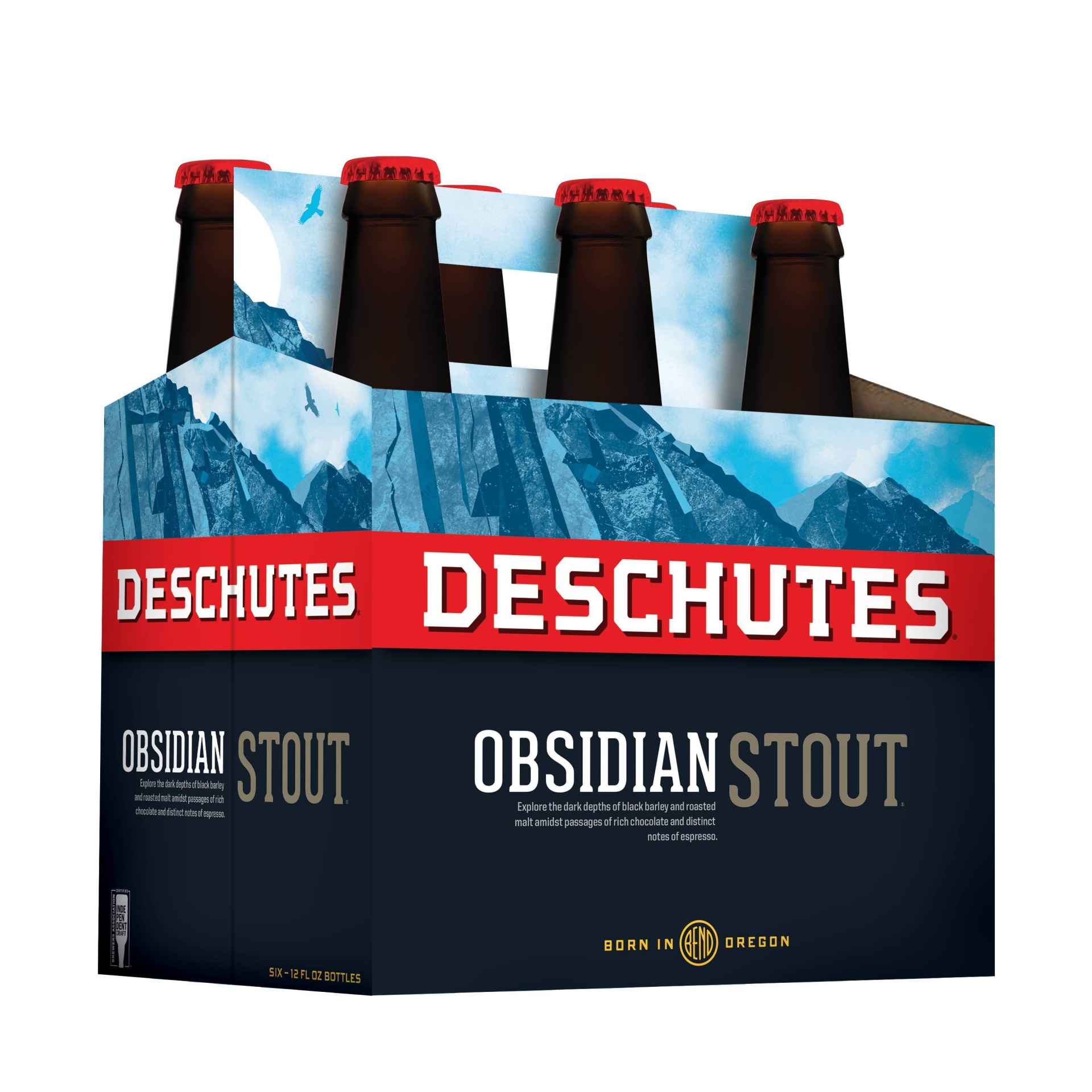 slide 1 of 1, Deschutes Brewery Deschutes Obsidian Stout Beer - 6pk/12 fl oz Bottles, 6 ct; 12 fl oz