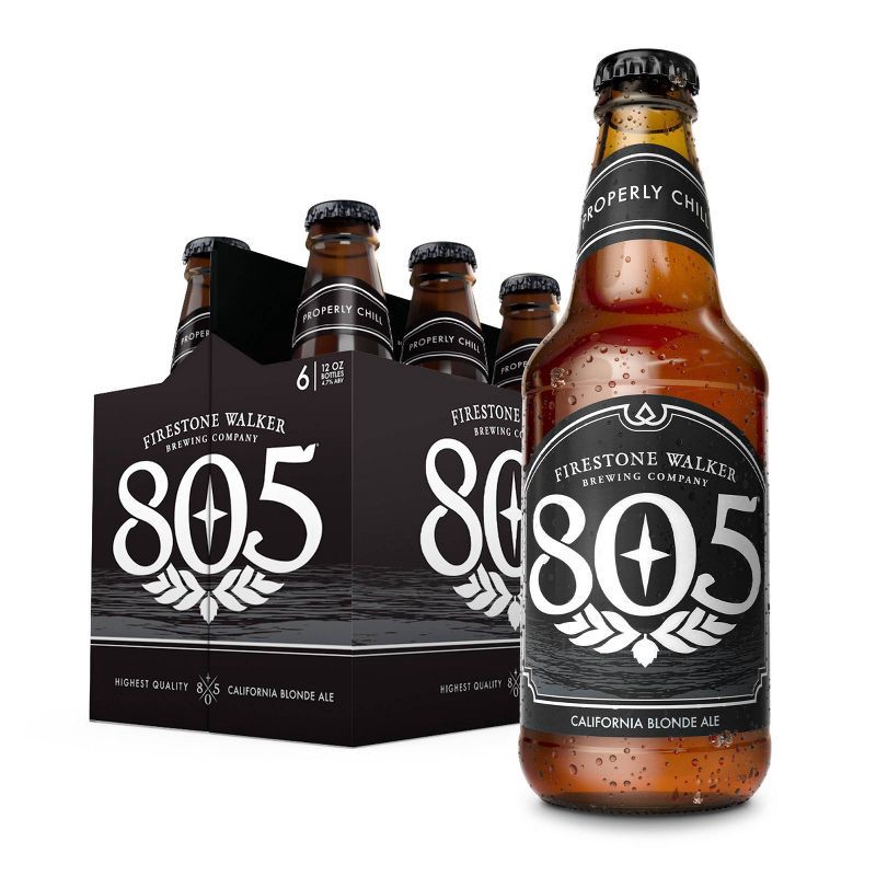 slide 1 of 8, Firestone Walker Brewing Company Firestone Walker 805 Blonde Ale Beer - 6pk/12 fl oz Bottles, 6 ct; 12 fl oz