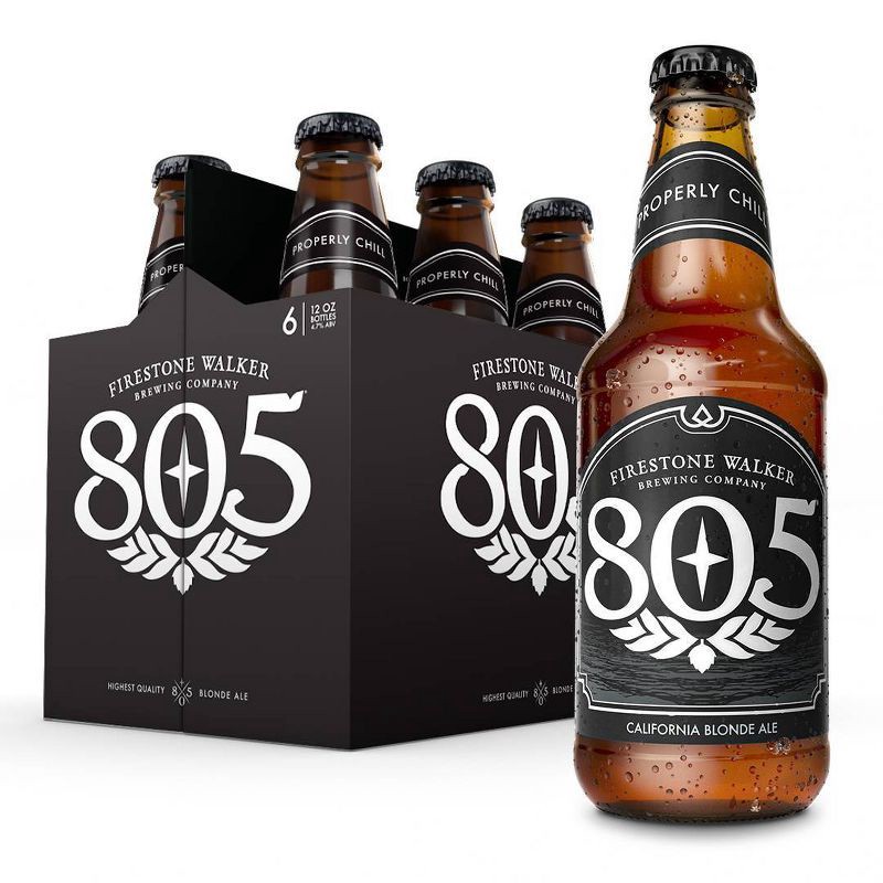 slide 1 of 8, Firestone Walker Brewing Company Firestone Walker 805 Blonde Ale Beer - 6pk/12 fl oz Bottles, 6 ct; 12 fl oz