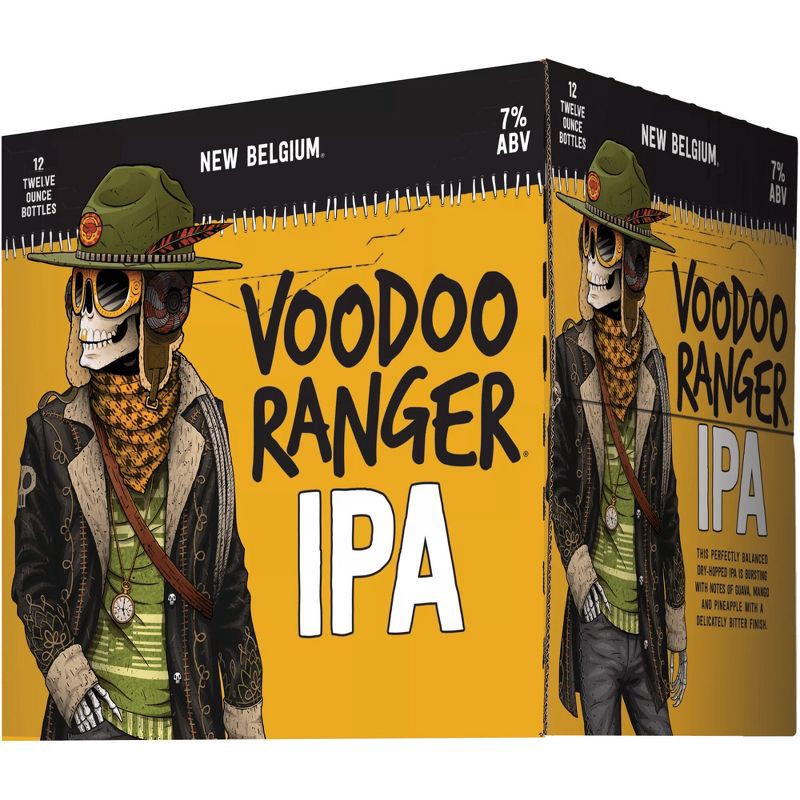 slide 5 of 5, New Belgium Voodoo Ranger IPA Beer - 12pk/12 fl oz Bottles, 12 ct; 12 fl oz