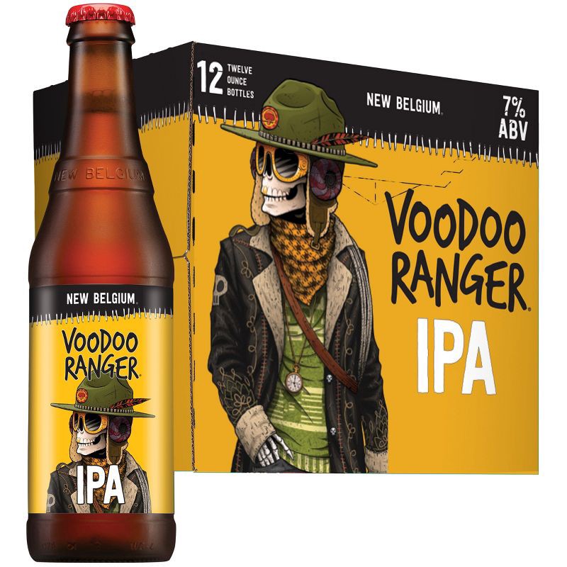 slide 1 of 5, New Belgium Voodoo Ranger IPA Beer - 12pk/12 fl oz Bottles, 12 ct; 12 fl oz