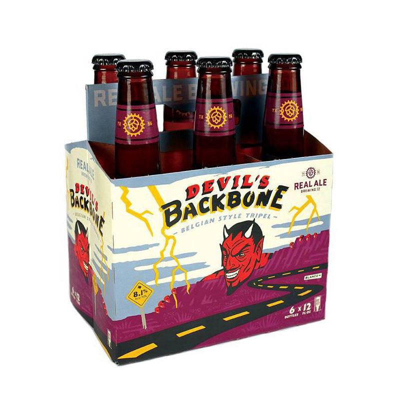 slide 1 of 1, Real Ale Brewing Co. Real Ale Devil's Backbone Belgian-Style Tripel Beer - 6pk/12 fl oz Bottles, 6 ct; 12 fl oz