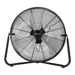 Utilitech 20-in High Velocity Indoor Floor Fan, in Black