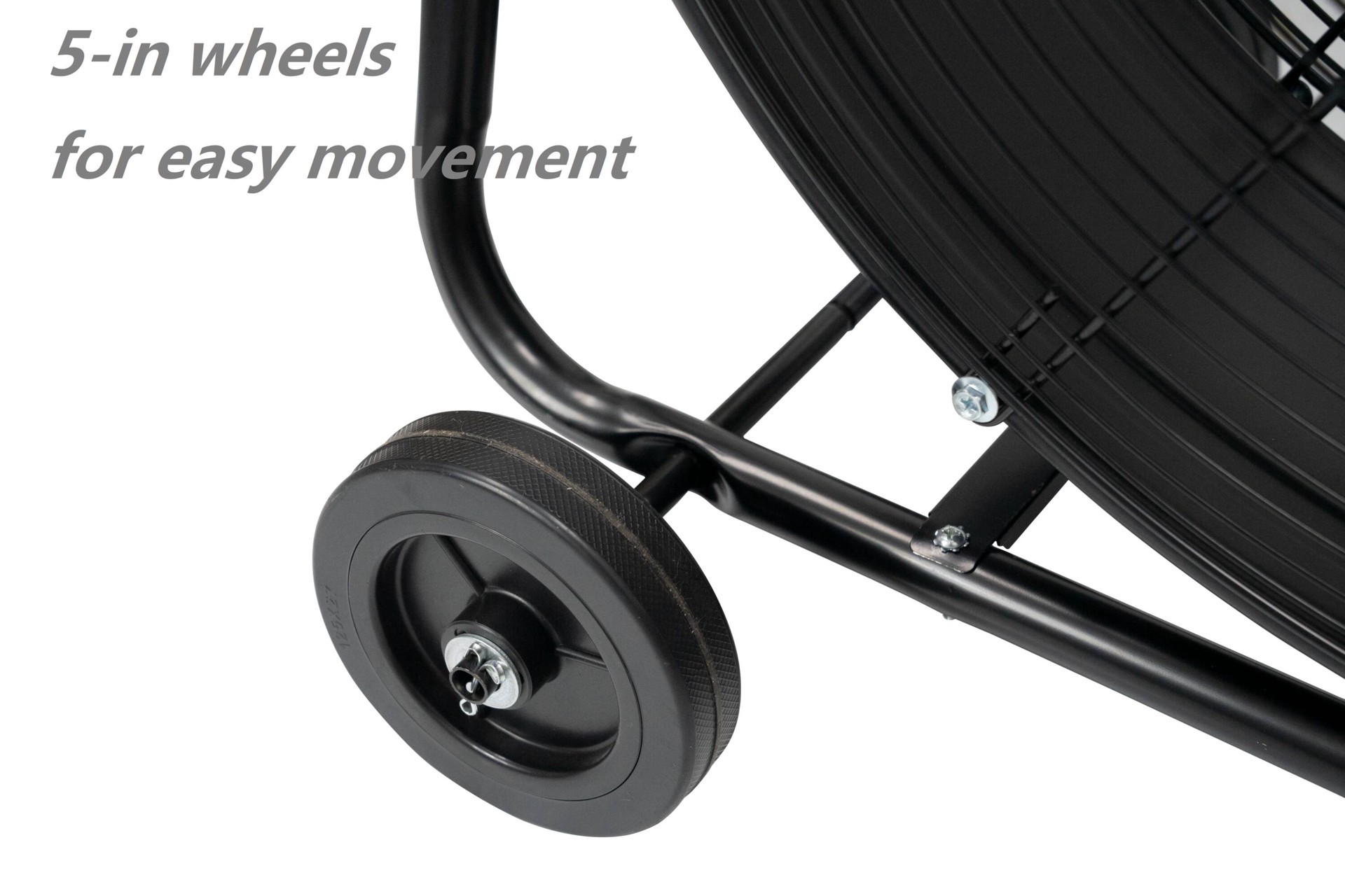 slide 5 of 6, Utilitech 24-in 120 -Volt 2 -Speed High Velocity Indoor Black Industrial Fan, 1 ct