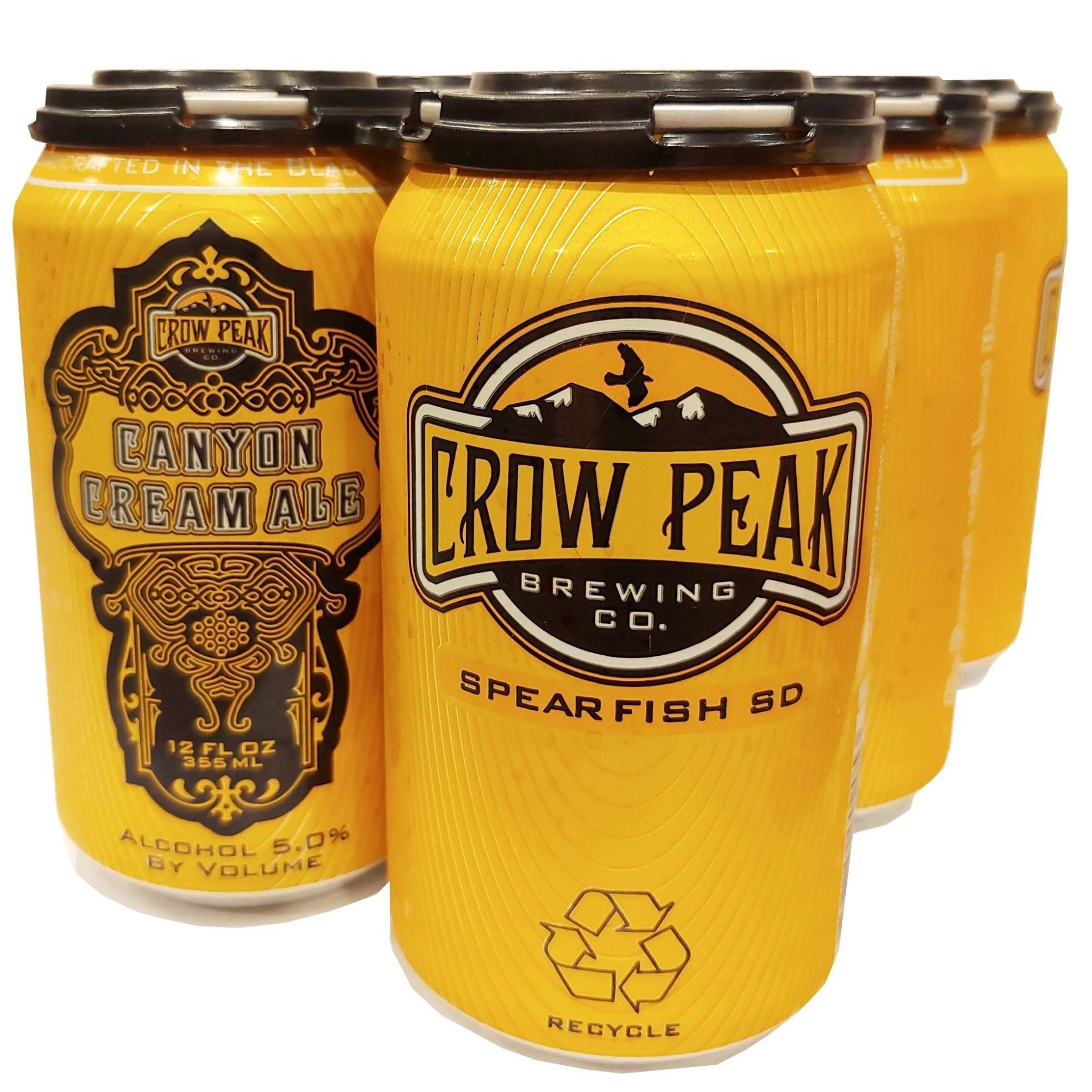 slide 1 of 2, Crow Peak Brewing Co. Crow Peak Canyon Cream Ale Beer - 6pk/12 fl oz Cans, 6 ct; 12 fl oz