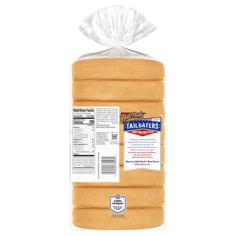 slide 2 of 8, Ball Park New England Style Hot Dog Buns - 8pk/11oz, 8 ct; 11 oz