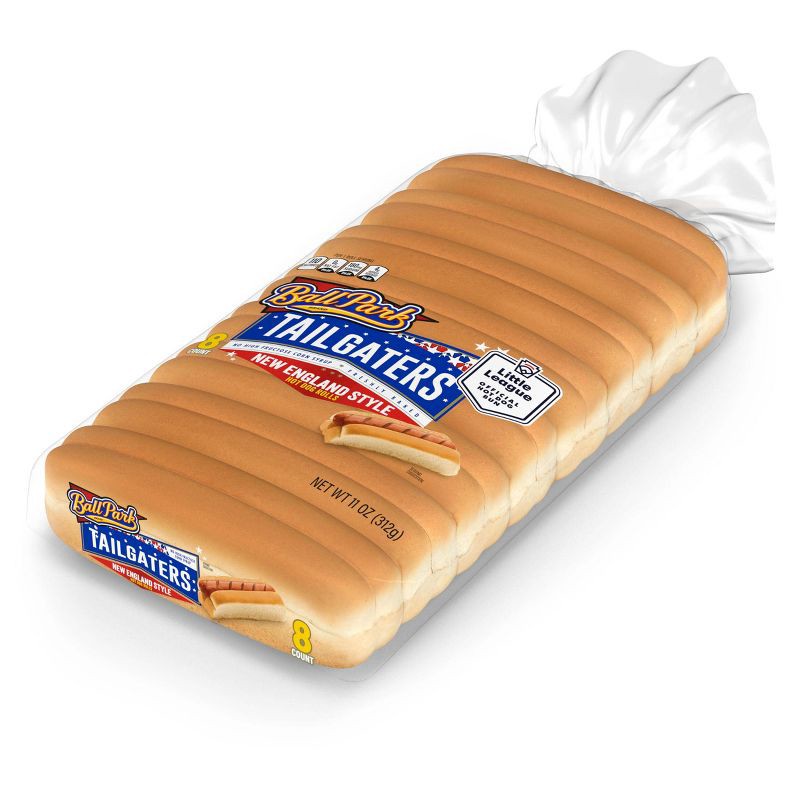 slide 2 of 8, Ball Park New England Style Hot Dog Buns - 8pk/11oz, 8 ct; 11 oz