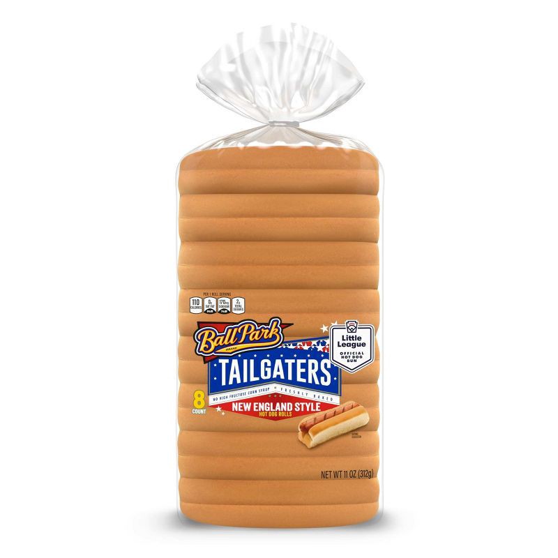 slide 1 of 8, Ball Park New England Style Hot Dog Buns - 8pk/11oz, 8 ct; 11 oz