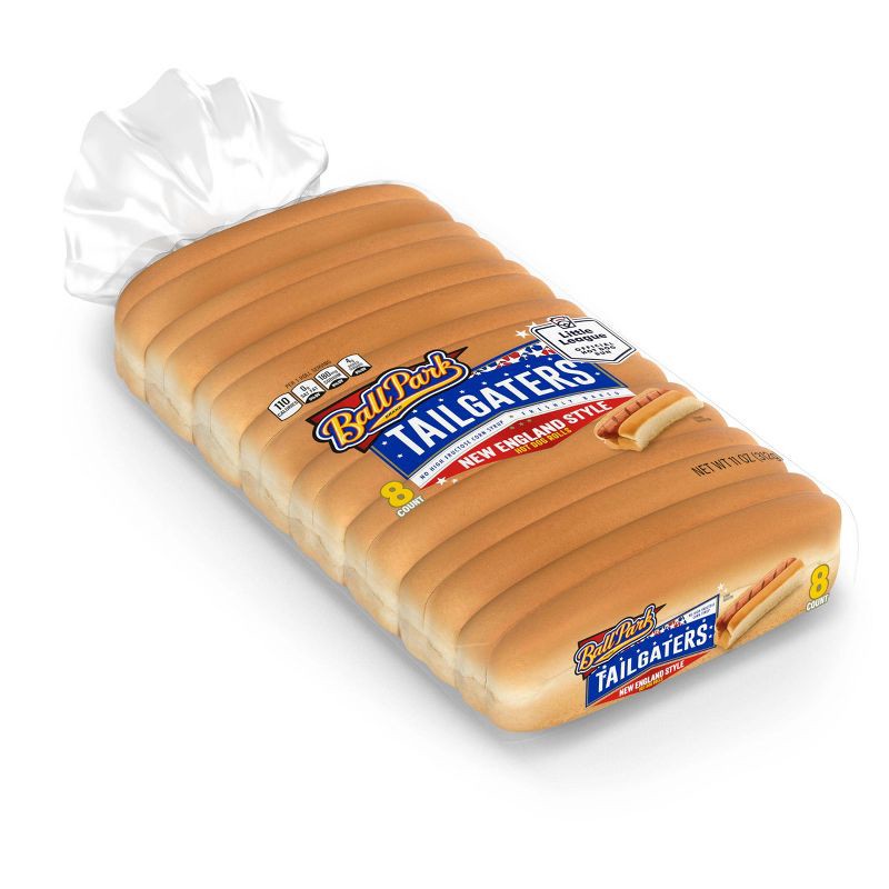 slide 1 of 8, Ball Park New England Style Hot Dog Buns - 8pk/11oz, 8 ct; 11 oz