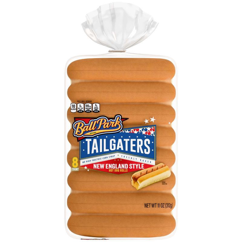 slide 8 of 10, Ball Park New England Style Hot Dog Buns - 8pk/11oz, 8 ct; 11 oz