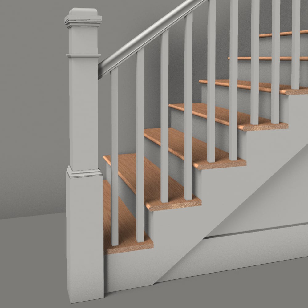 slide 2 of 2, RELIABILT 48-in x 11.5-in x 0.75-in Brown Red oak Eased edge Stair Tread, 1 ct
