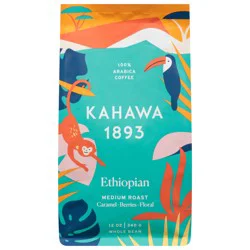 Kahawa 1893 Medium Roast Whole Bean Ethiopian Coffee - 12 oz