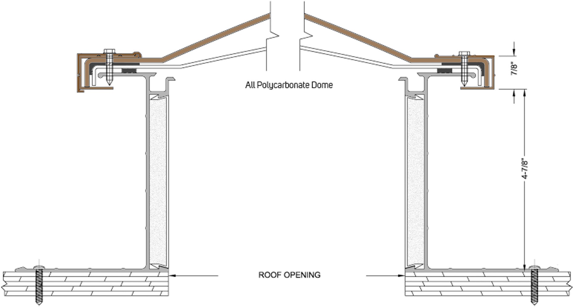 slide 6 of 6, Sun-Tek 22-1/2-in x 22-1/2-in Fixed Self-flashing Aluminum Skylight with Miami-Dade, 1 ct
