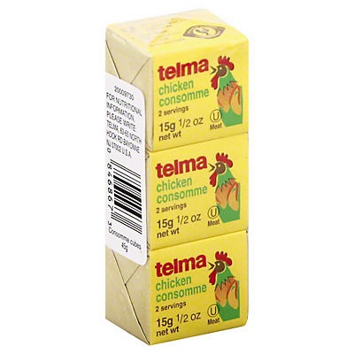 slide 1 of 1, Telma Consomme Chicken Cubes, 1.5 oz
