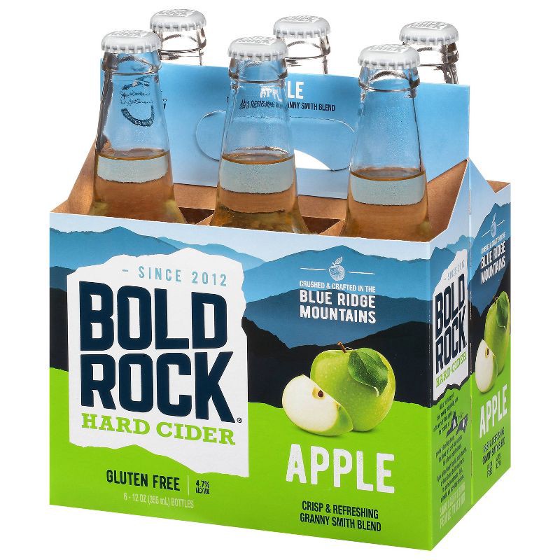 slide 3 of 5, Bold Rock Hard Apple Cider - 6pk/12 fl oz Bottles, 6 ct; 12 fl oz