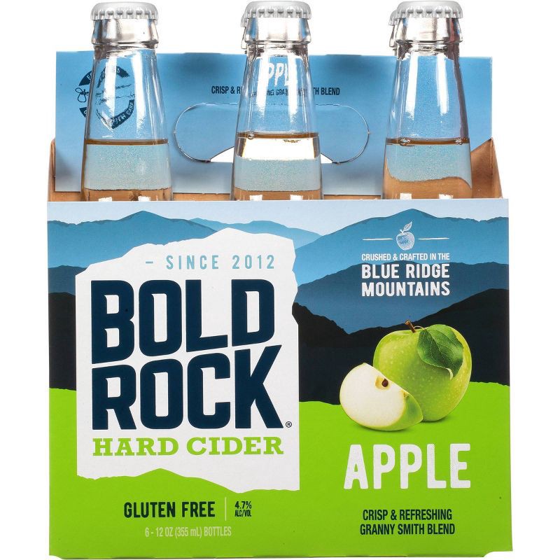 slide 1 of 5, Bold Rock Hard Apple Cider - 6pk/12 fl oz Bottles, 6 ct; 12 fl oz