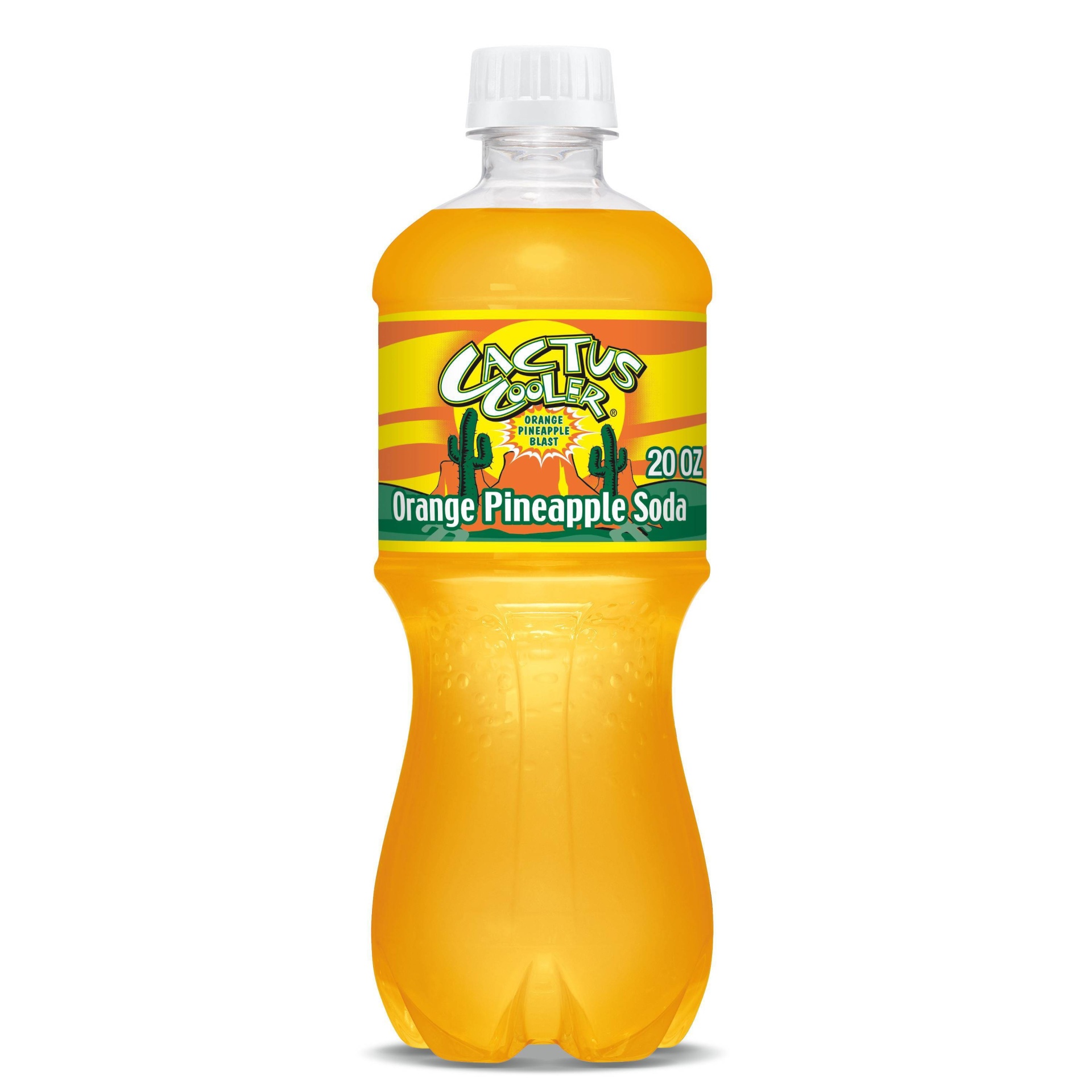 slide 1 of 3, Cactus Cooler Orange Pineapple Soda - 20 fl oz Bottle, 20 fl oz