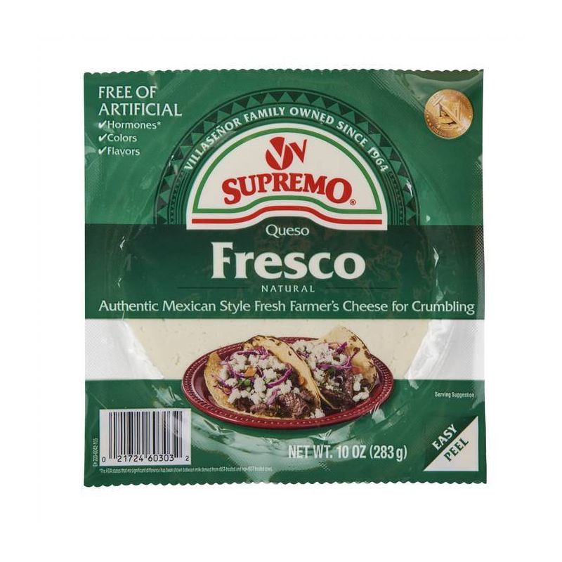 slide 1 of 5, V&V Supremo Queso Fresco Cheese - 10oz, 10 oz