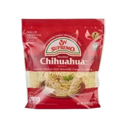 V&V Supremo Queso Chihuahua Rallado Mexican Style Shredded Melting Cheese - 2lbs