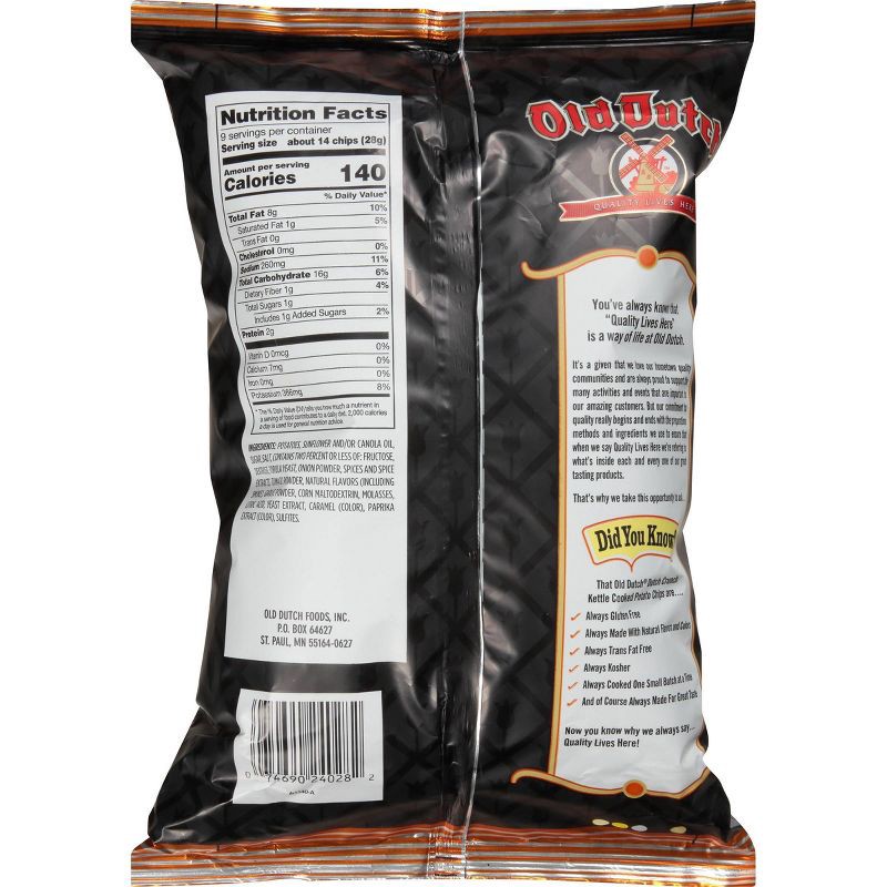 slide 2 of 3, Old Dutch Mesquite BBQ Kettle Potato Chips - 9oz, 9 oz