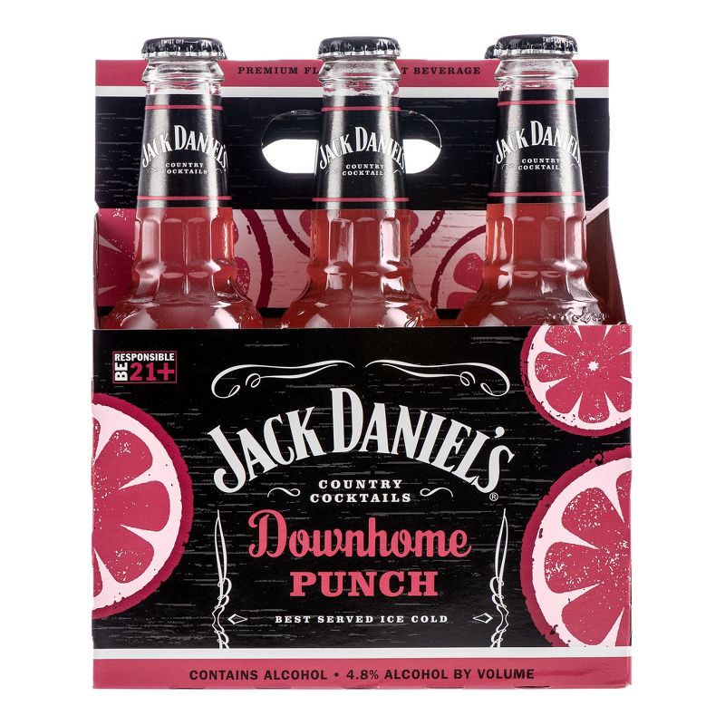slide 3 of 5, Jack Daniel's Downhome Punch Country Cocktails - 6pk/10 fl oz Bottles, 6 ct; 10 fl oz
